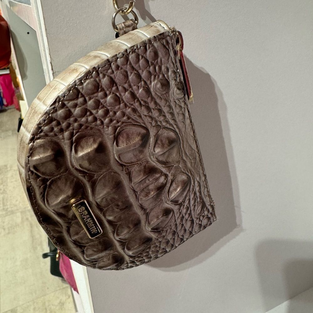 Brahmin Crocodile Embossed Clutch